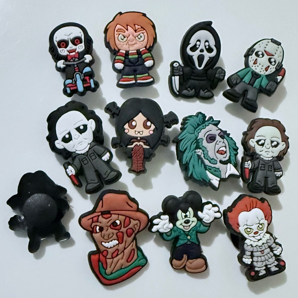 12 Halloween Croc Charms Jibbit Shoe Charm Disney Croc Charms - Picture 8 of 8